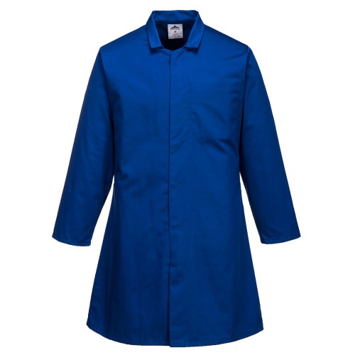 Portwest 2202 Camice alimentare uomo, una tasca, Blu royal 4XL