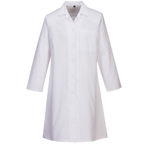 Portwest 2205 Camice da donna, una tasca, Bianco XS
