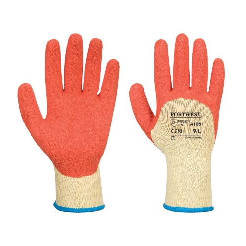 Portwest A105 Guanto Extra Grip, Giallo/Arancione L