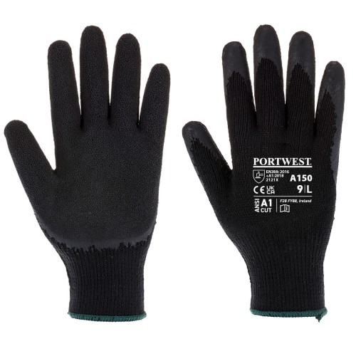 Portwest A150 Guanto Classic Grip - Lattice, Nero XXL
