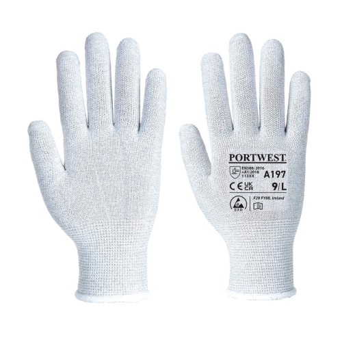 Portwest A197 Guanti Antistatici, Grigio M