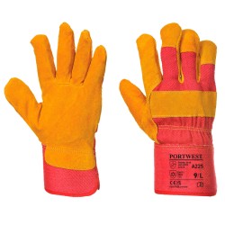 Portwest A225 Guanto Rigger foderato Pile, Rosso XL