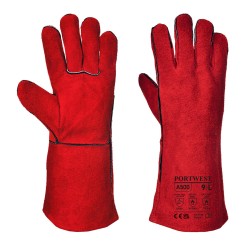 Portwest A500 Guanti da saldatore, Rosso XL