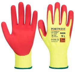 Portwest A626 Guanto anti taglio Vis-Tex HR - Nitrile, Giallo/Rosso L