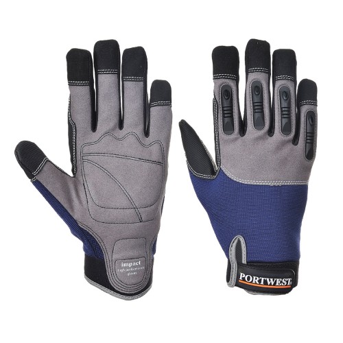 Portwest A720 Guanti Impact ad alte prestazioni, Blu navy XXL