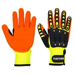 Portwest A721 Guanto Grip Anti Impatto, Giallo/Arancione L