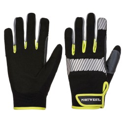 Portwest A770 Guanto per utilizzo generale PW3, Nero/Giallo L