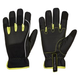 Portwest A771 Guanto Tradesman PW3, Nero/Giallo L