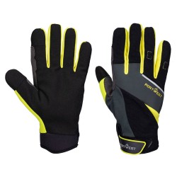Portwest A774 Guanto anti taglio DX4 LR, Nero/Giallo L