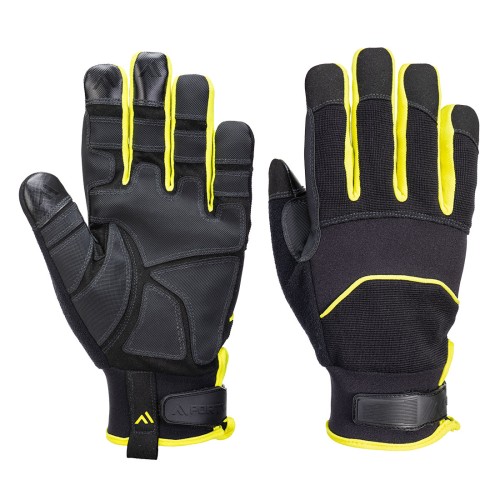 Portwest A792 Guanto resistente agli aghi, Nero/Giallo XL