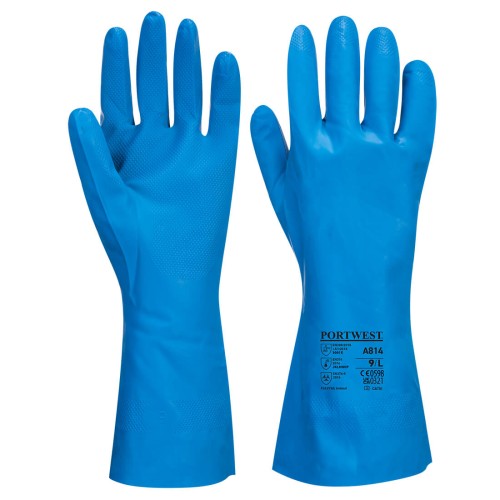 Portwest A814 Guanto in nitrile per alimenti, Blu S