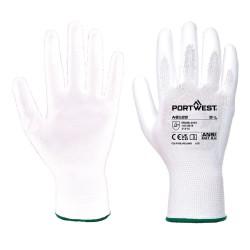 Portwest AB129 Guanto Palmo PU (288 paia), Bianco L