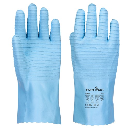 Portwest AP75 Guanto in lattice FD Chem B, Blu S