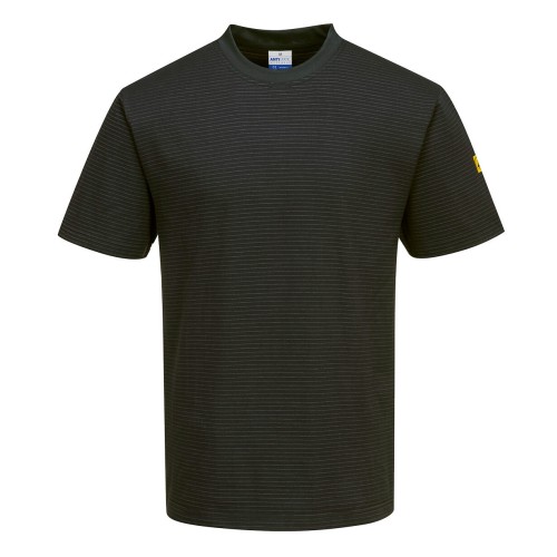 Portwest AS20 T-shirt ESD - Antistatica, Nero L