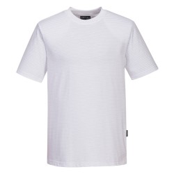 Portwest AS20 T-shirt ESD - Antistatica, Bianco M