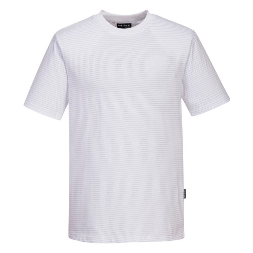 Portwest AS20 T-shirt ESD - Antistatica, Bianco M