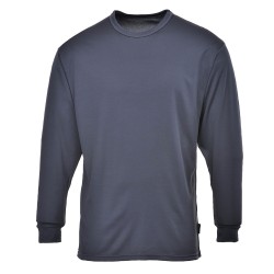 Portwest B133 Maglia termica Manica Lunga Baselayer, Grigio antracite 4XL
