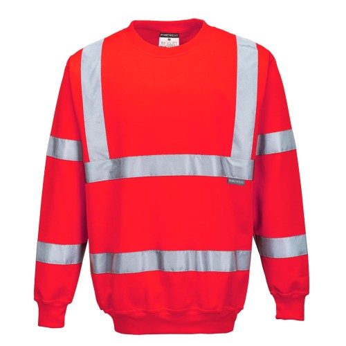 Portwest B303 Felpa Hi-Vis, Rosso S