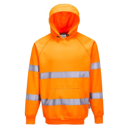 Portwest B304 Felpa con cappuccio Hi-Vis, Arancione XXXL