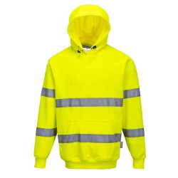 Portwest B304 Felpa con cappuccio Hi-Vis, Giallo 4XL