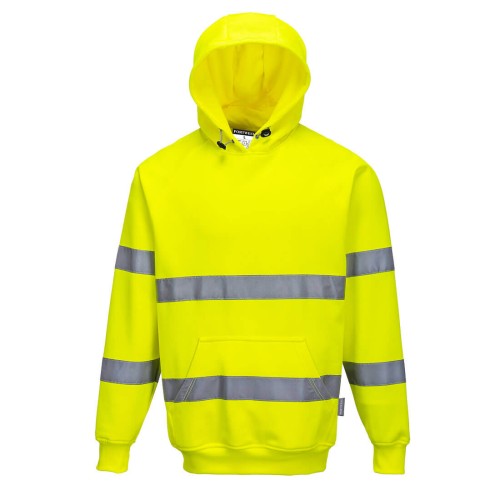 Portwest B304 Felpa con cappuccio Hi-Vis, Giallo 4XL