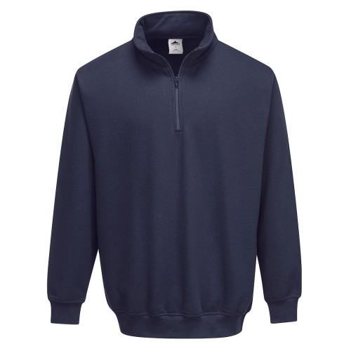 Portwest B309 Felpa Sorrento Collo Zip, Blu navy L