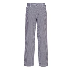 Portwest C075 Pantaloni Chef Barnet, Blu a scacchi L