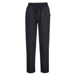 Portwest C076 Pantaloni da cuoco Mesh Air in cotone, nero L