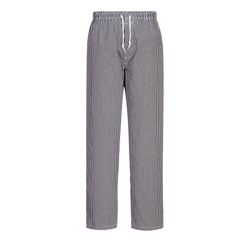 Portwest C079 Pantaloni Bromley Chefs, Nero a scacchi XXL