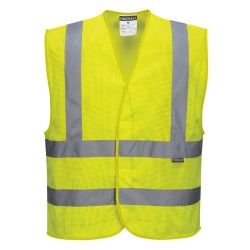 Portwest C370 Gilet Banda Verticale MeshAir Hi-Vis, Giallo 4X/5X