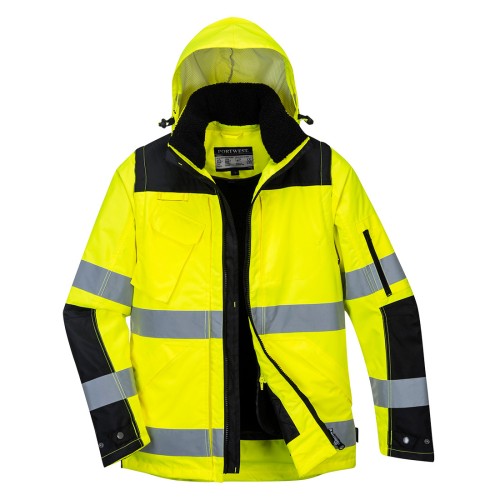 Portwest C469 Giacca 3 in 1 Pro Hi-Vis, Giallo/Nero XXXL