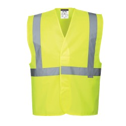 Portwest C472 Gilet una banda orizzontale e due verticali Hi-Vis, Giallo 4X/5X