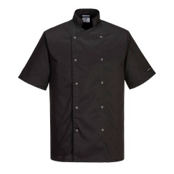 Portwest C733 Giacca da chef Cumbria, Nero 4XL