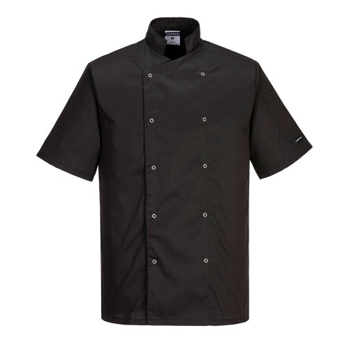 Portwest C733 Giacca da chef Cumbria, Nero XL