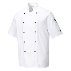 Portwest C734 Giacca da chef Kent, Bianco L