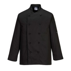 Portwest C834 Giacca Chef Somerset, Nero L