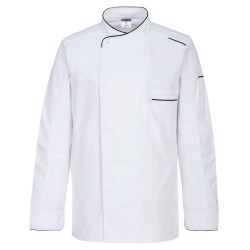Portwest C835 Giacca da cuoco Surrey M/L, Bianco L