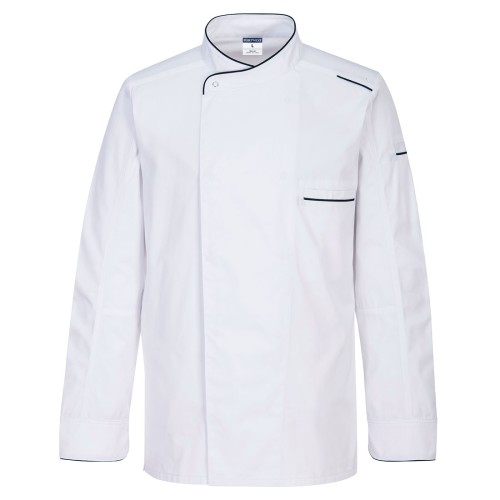 Portwest C835 Giacca da cuoco Surrey M/L, Bianco M