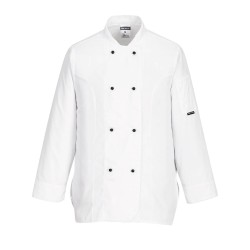 Portwest C837 Giacca da chef donna Rachel L/S, Bianco L