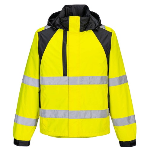 Portwest CD860 Giacca antipioggia Hi-Vis Eco WX2, Giallo/Nero XXXL