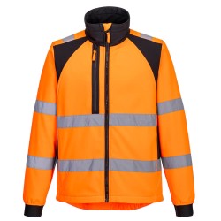 Portwest CD875 WX2 Eco Hi-Vis Softshell (2L), Arancione/Nero L