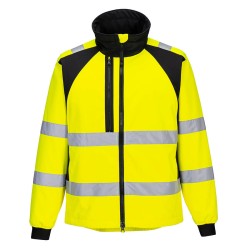 Portwest CD875 WX2 Eco Hi-Vis Softshell (2L), Giallo/Nero L