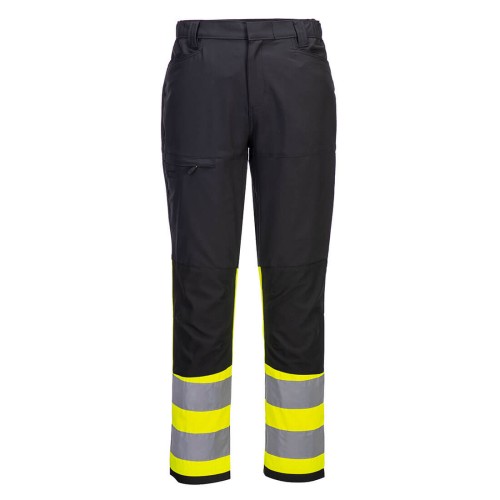Portwest CD888 Pantaloni Service WX2 Eco Hi-Vis Classe 1, Giallo/Nero 32