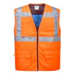 Portwest CV02 Gilet Hi-Vis rifrescante, Arancione L/XL