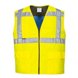 Portwest CV02 Gilet Hi-Vis rifrescante, Giallo L/XL