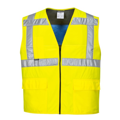 Portwest CV02 Gilet Hi-Vis rifrescante, Giallo XX/3X
