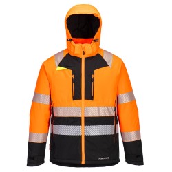 Portwest DX430 DX4 Giacca Invernale Alta Visibilità Classe 2, Arancione/Nero 4XL