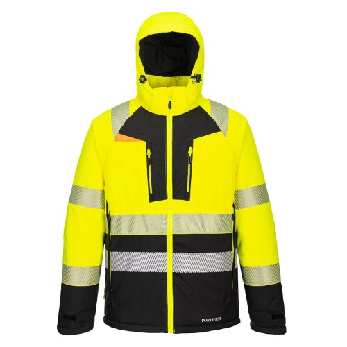Portwest DX430 DX4 Giacca Invernale Alta Visibilità Classe 2, Giallo/Nero 4XL