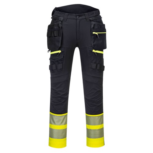 Portwest DX445 DX4 Pantaloni Holster Alta Visibilità Classe 1, Giallo/Nero 34