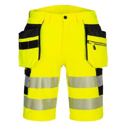 Portwest DX446 Bermuda DX4 Hi-Vis Holster, Giallo/Nero 30